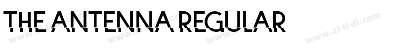 the antenna regular字体转换